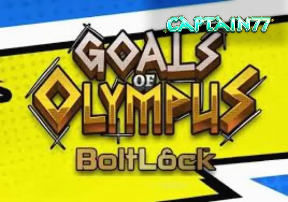 Tampilan visual slot Goals of Olympus BoltLock dengan tema Zeus dan sepak bola